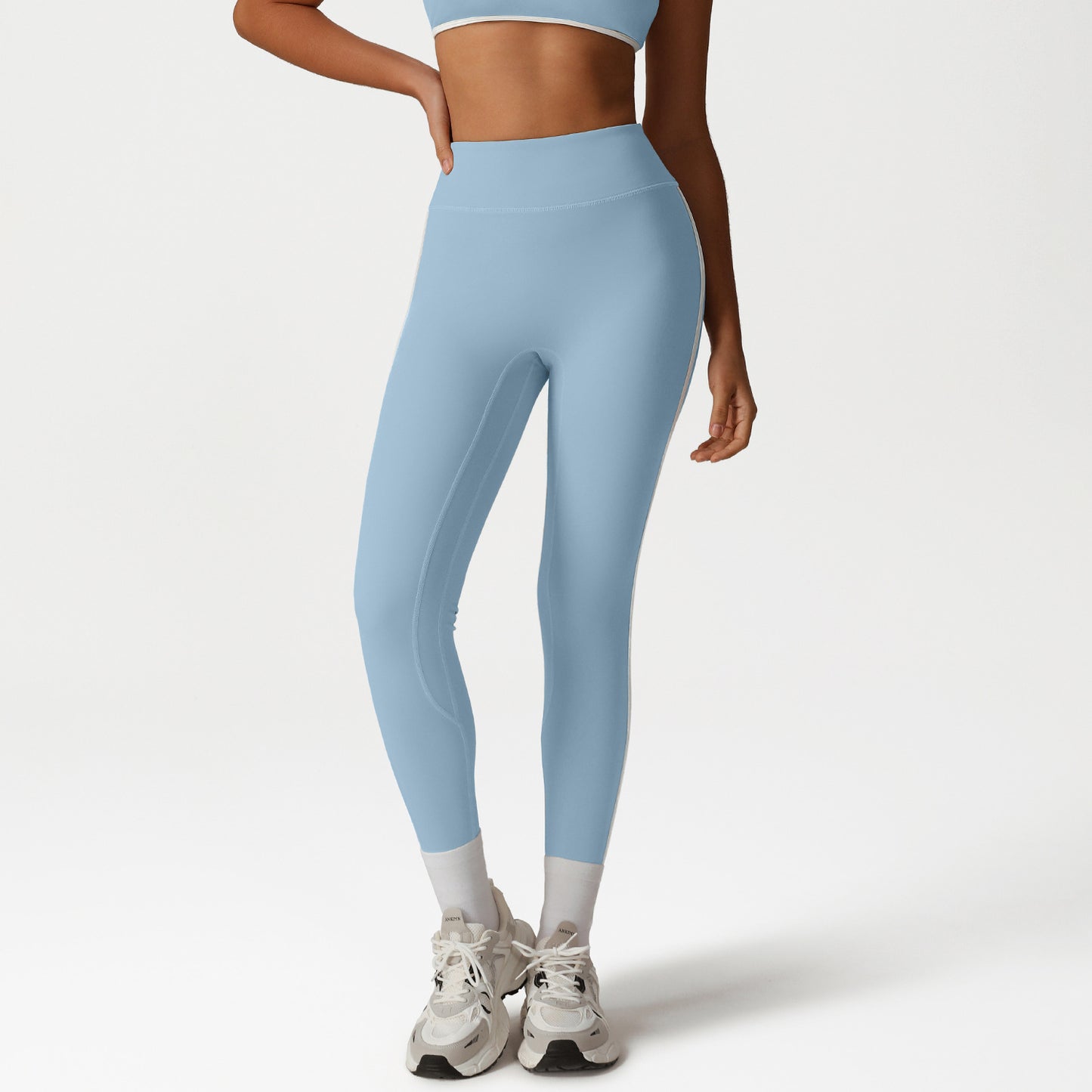Contrast trim leggings