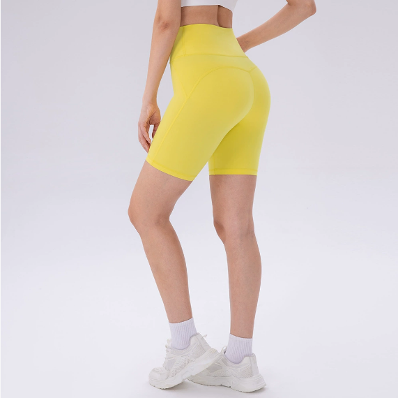 High rise biker shorts