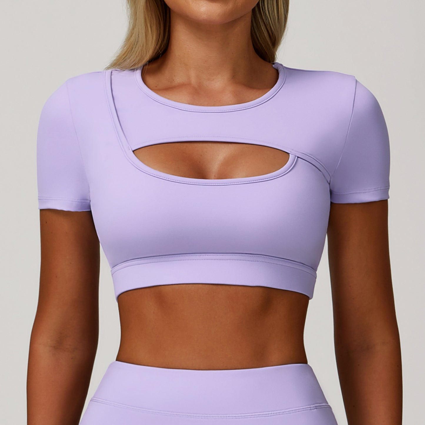 Cut out front cropped top
