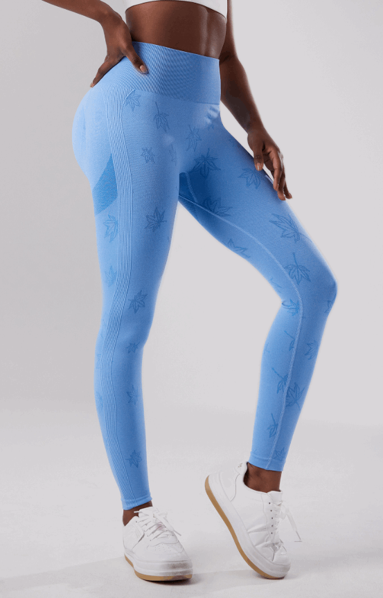 Printed mesh insert leggings