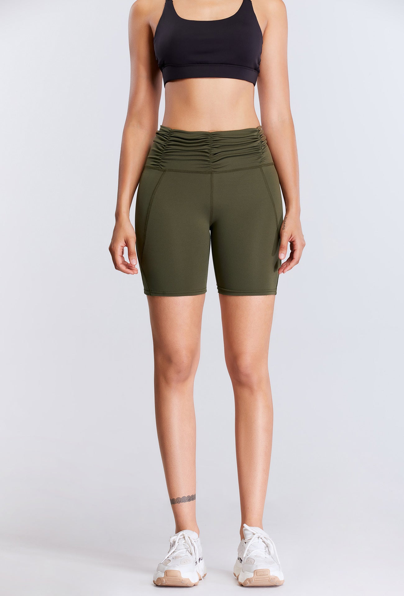 Ruched waist hot pants