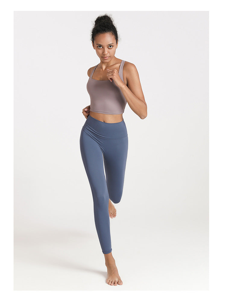Cross back sports bra