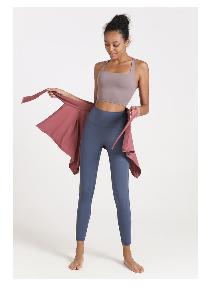Cross back sports bra