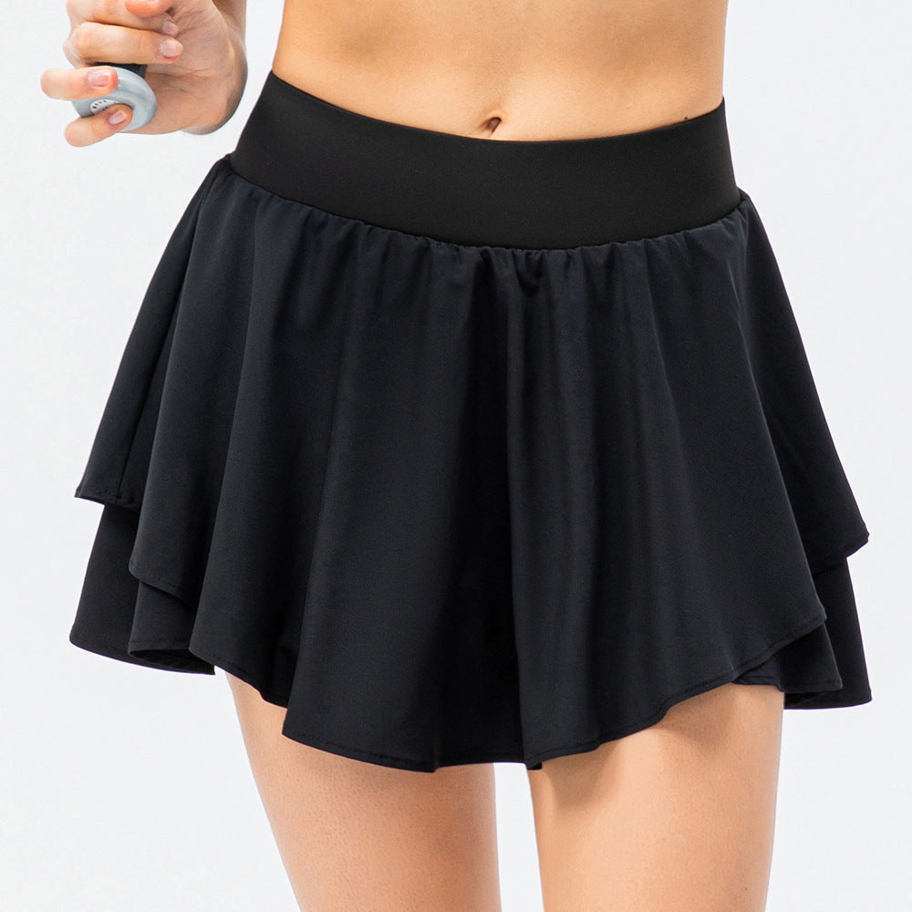 Layered skort