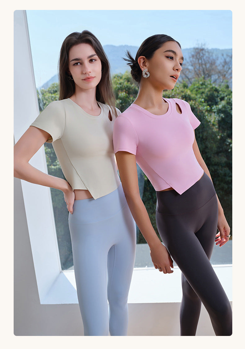 Asymmetric hem top