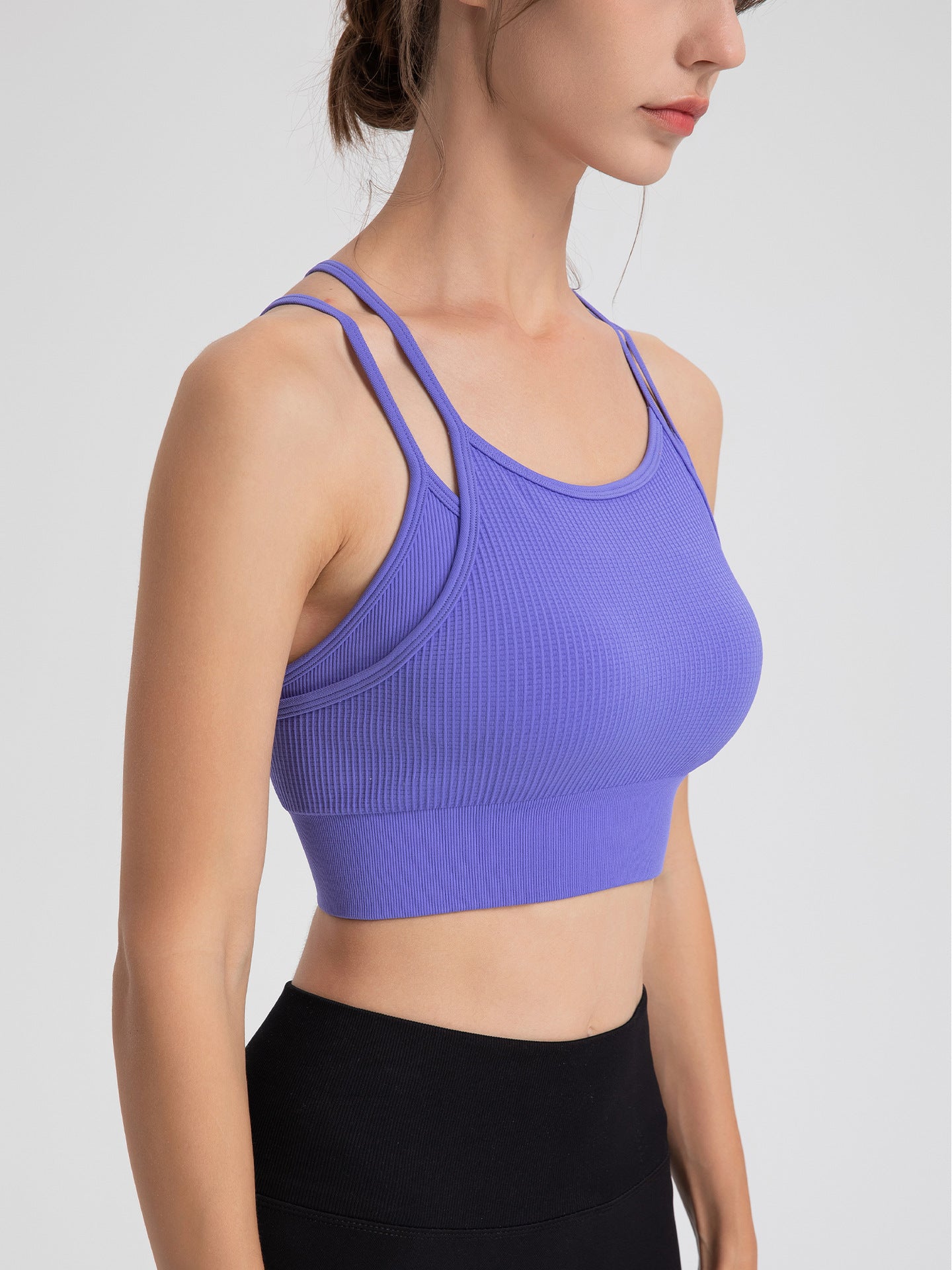 Double strap sports bra