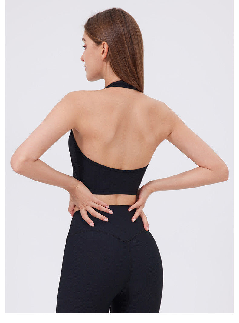 Halter neck running vest