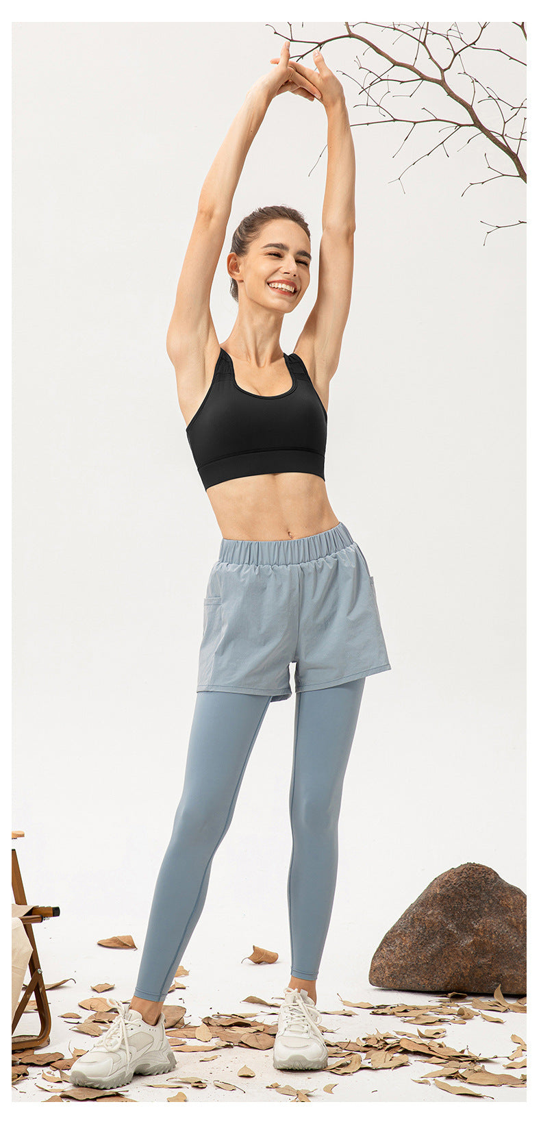 Cut out back sports bra