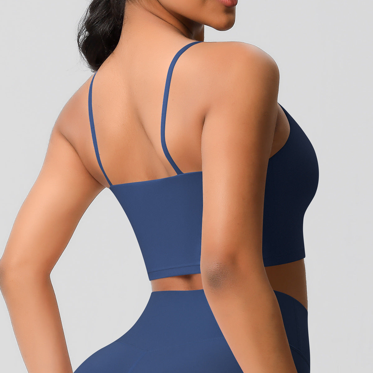 High support cropped vest