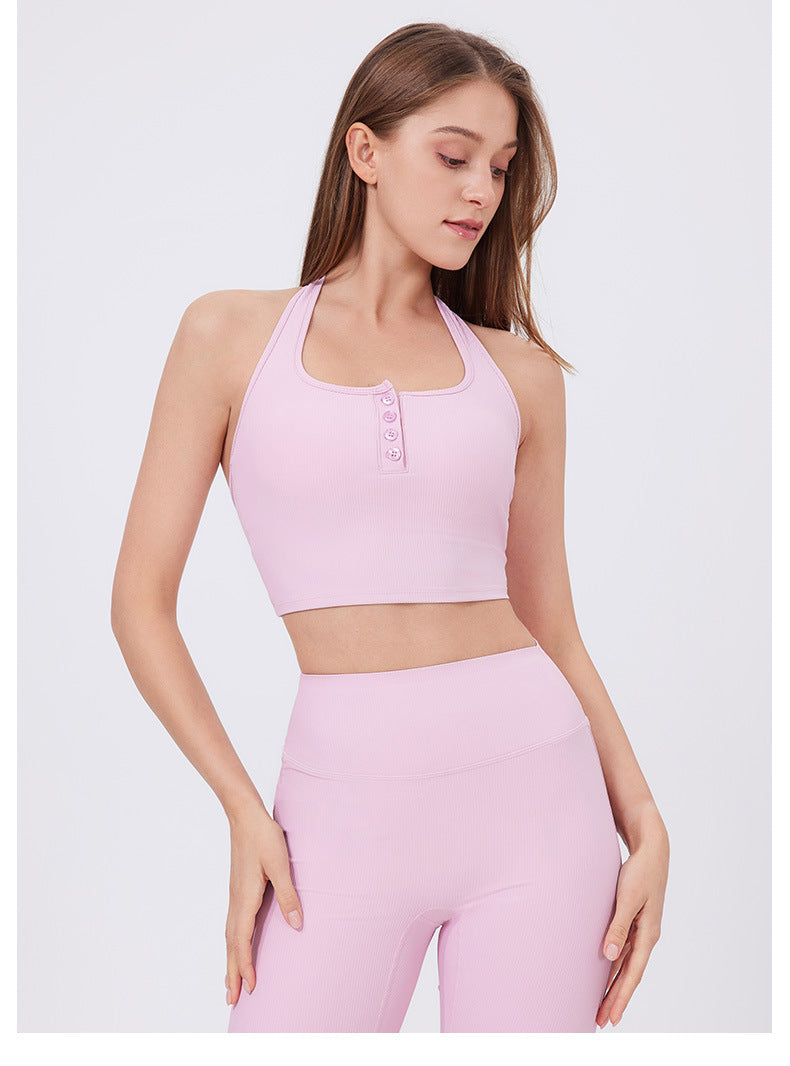 Halter neck running vest