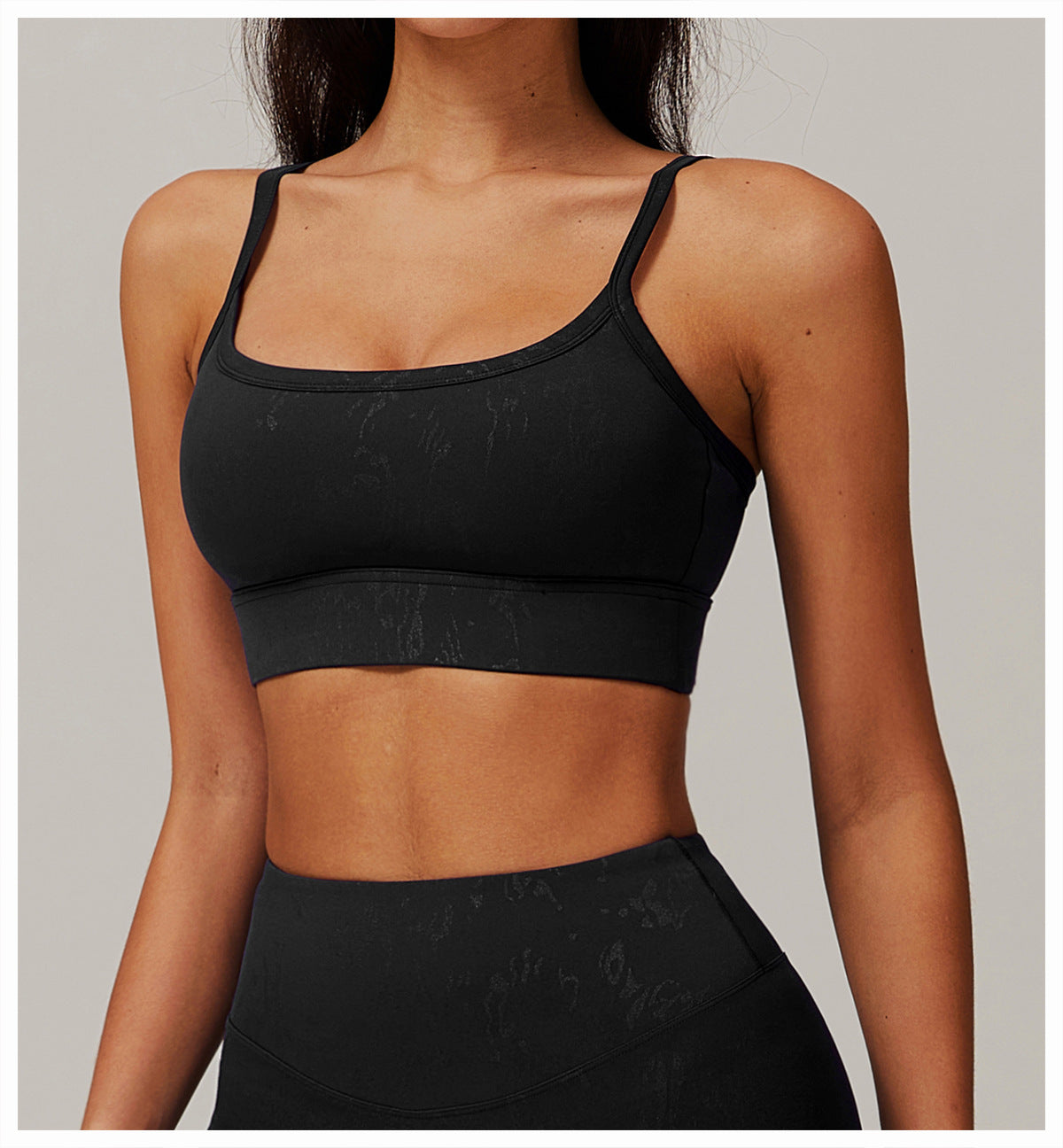 Printed sports bra