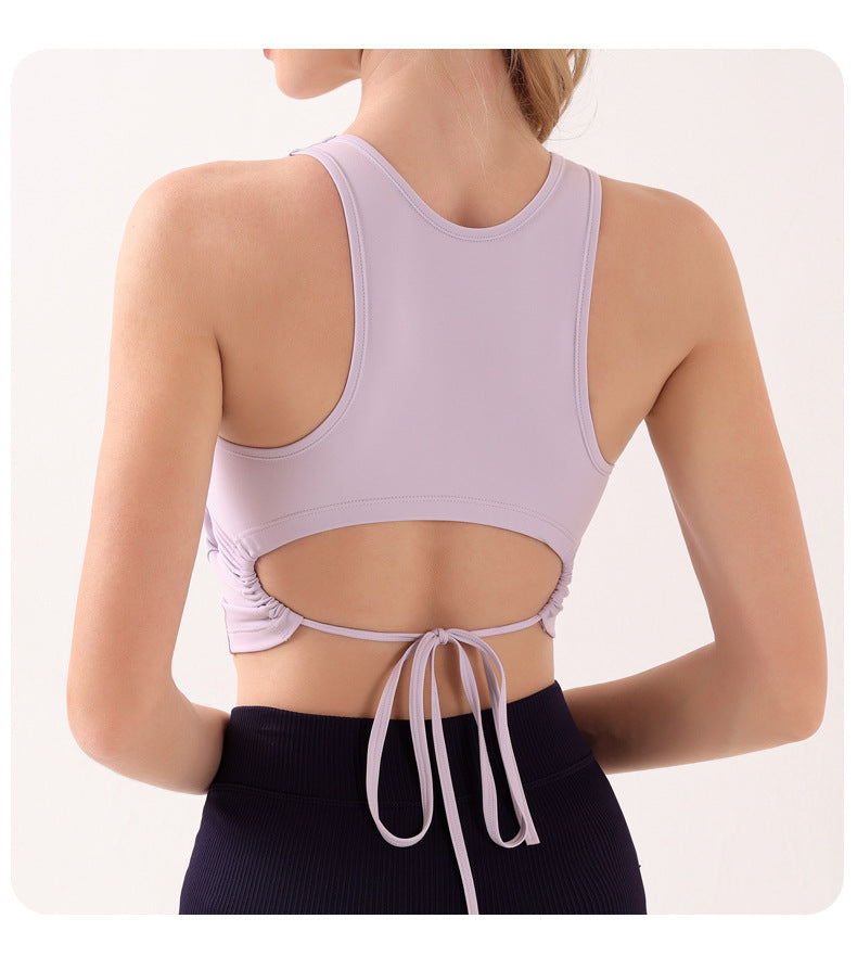 Tie back sleeveless top