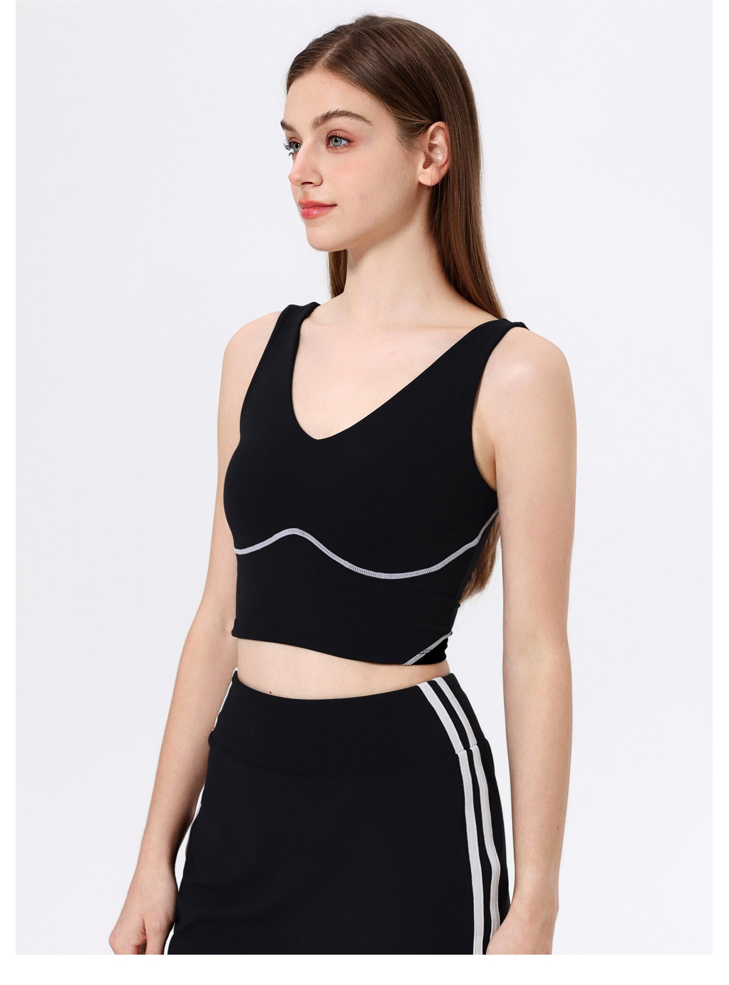 Contrast detail high support vest