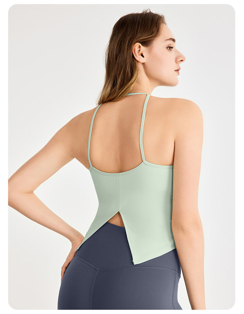 Light support back slit vest