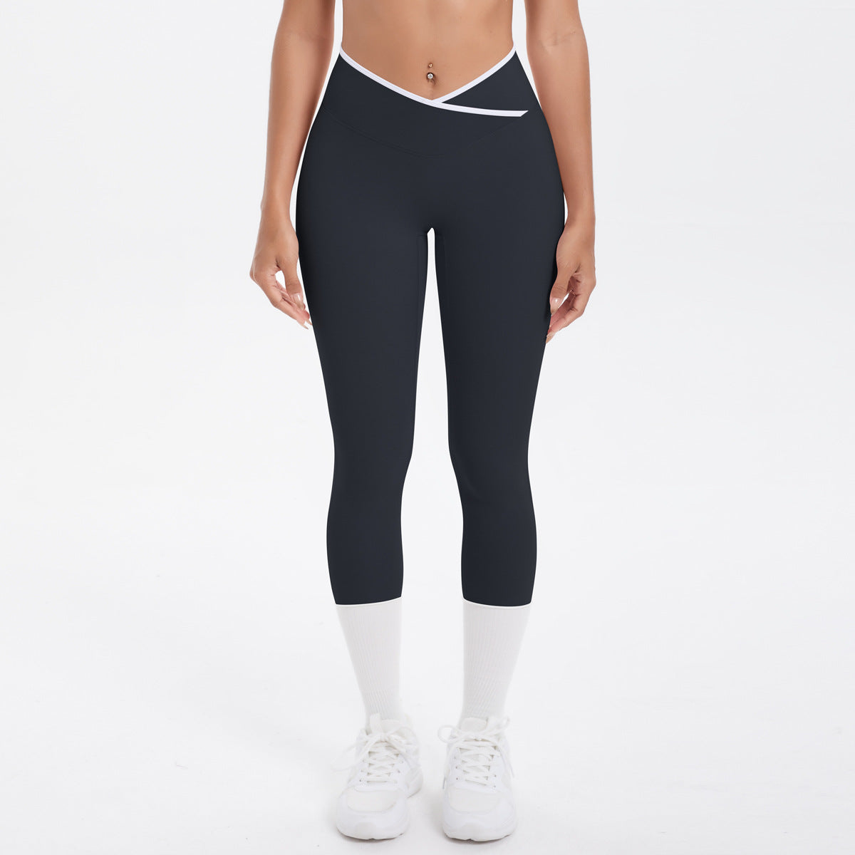 Cross waist leggings