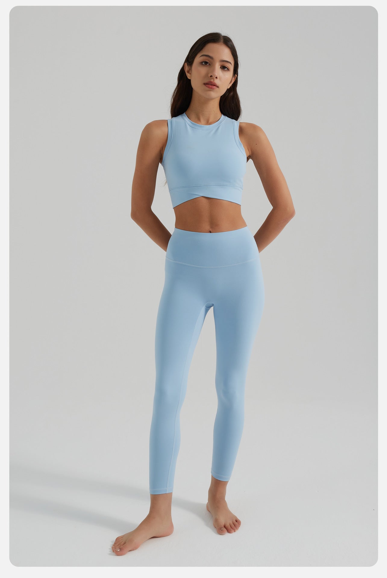 Medium support cropped vest