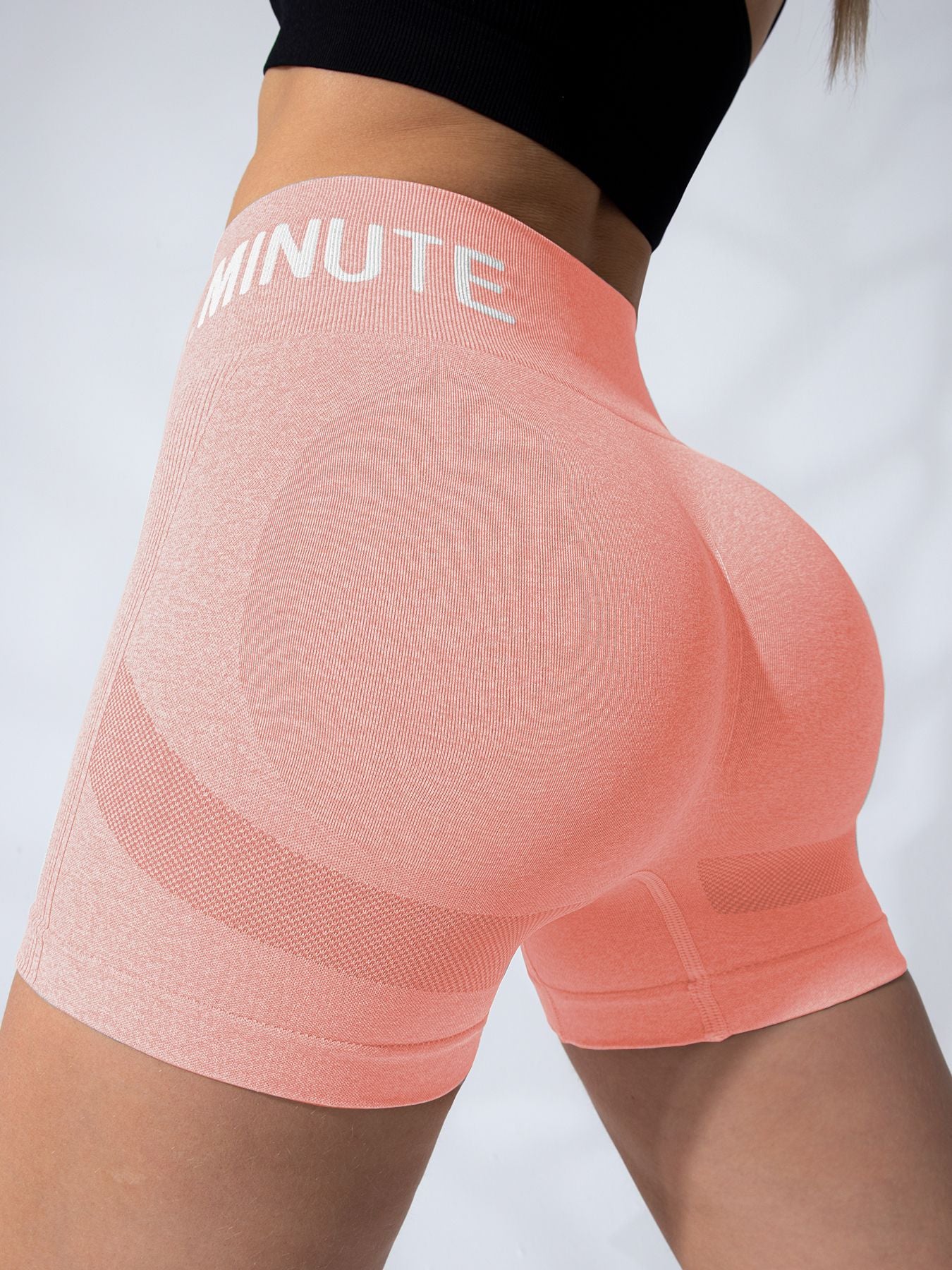 Jacquard waist fitness shorts