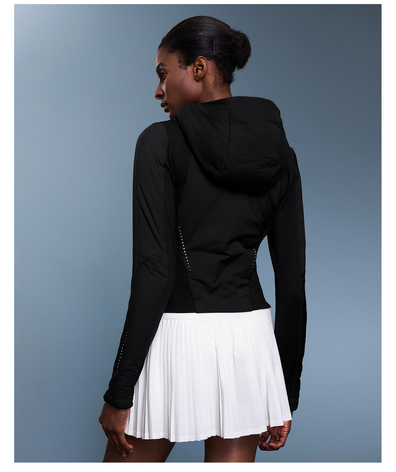 Light weight hooded jacket