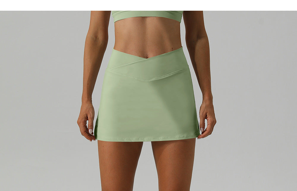 V waist skort