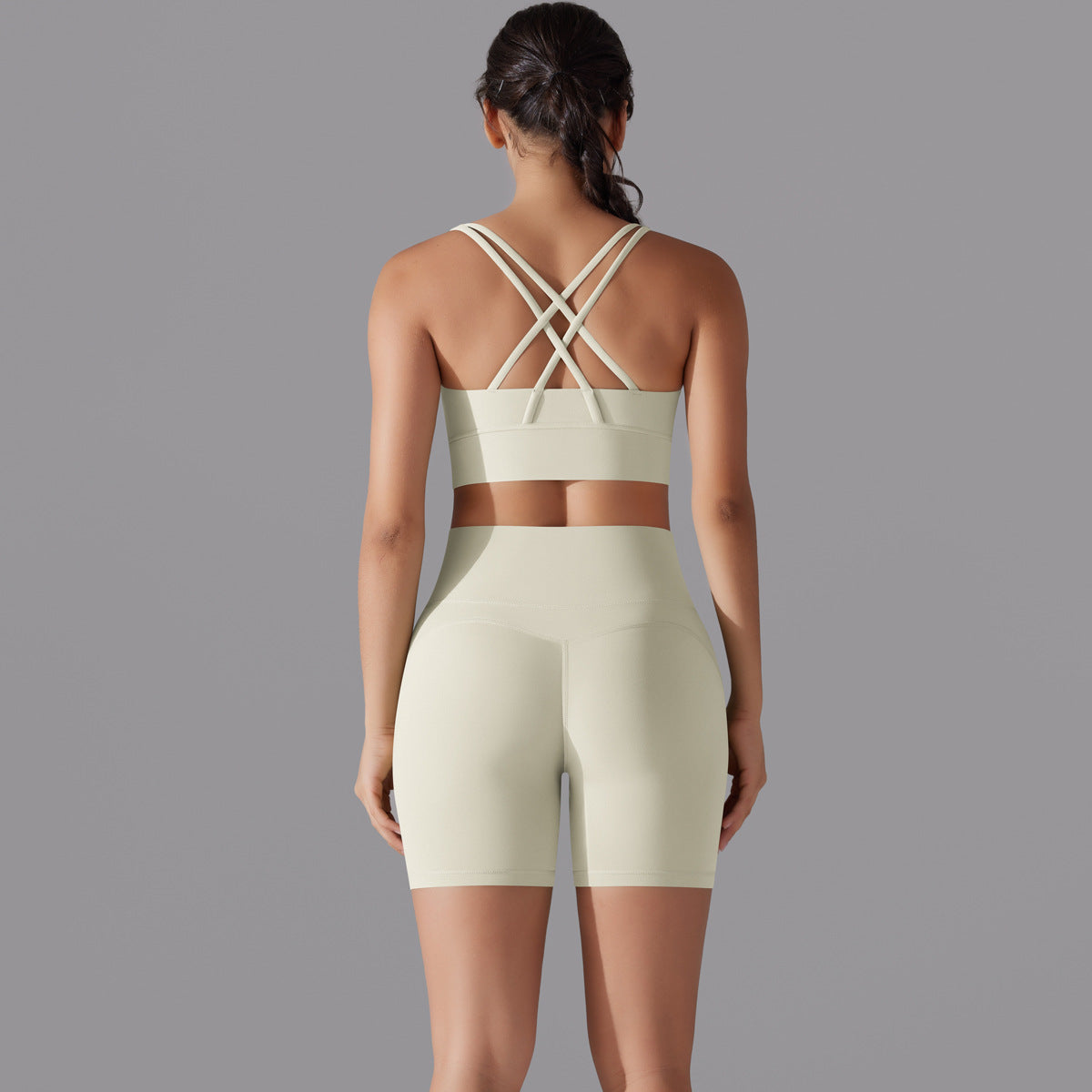 Cross back two piece set