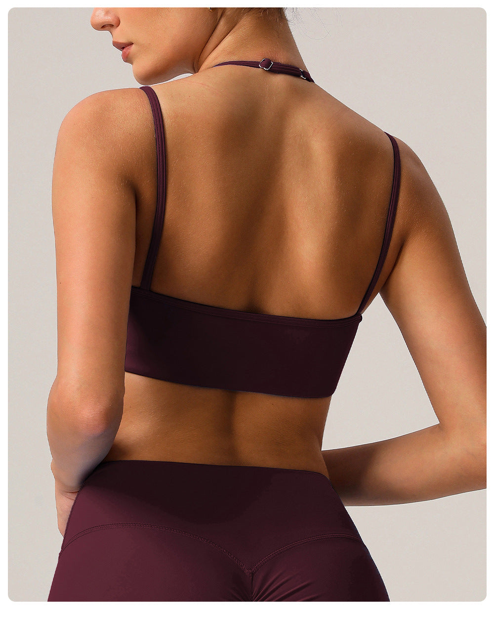 Double strap sports bra