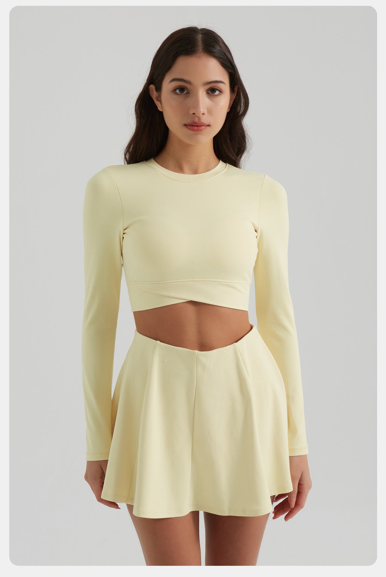 Full sleeve cropped top