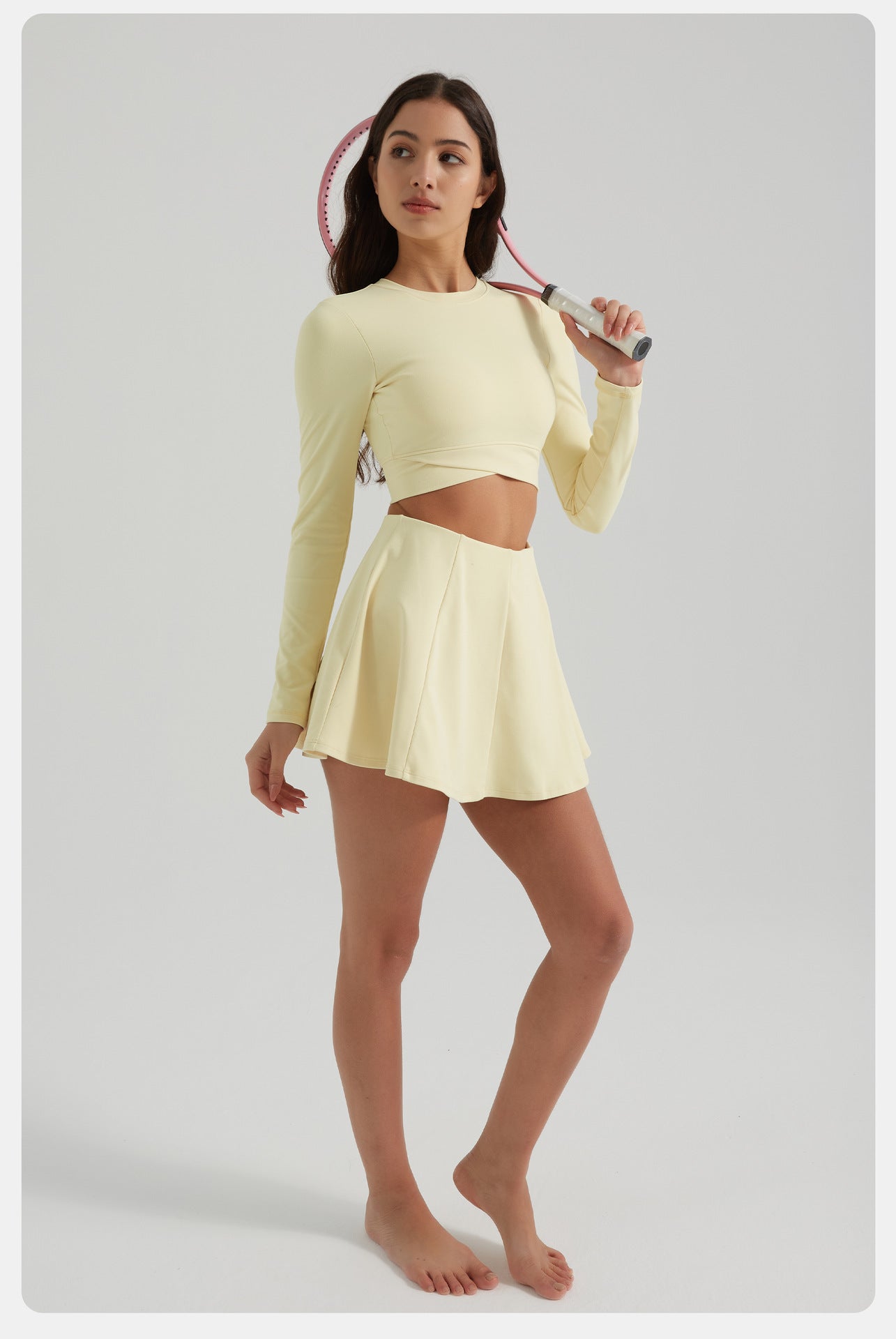 Full sleeve cropped top