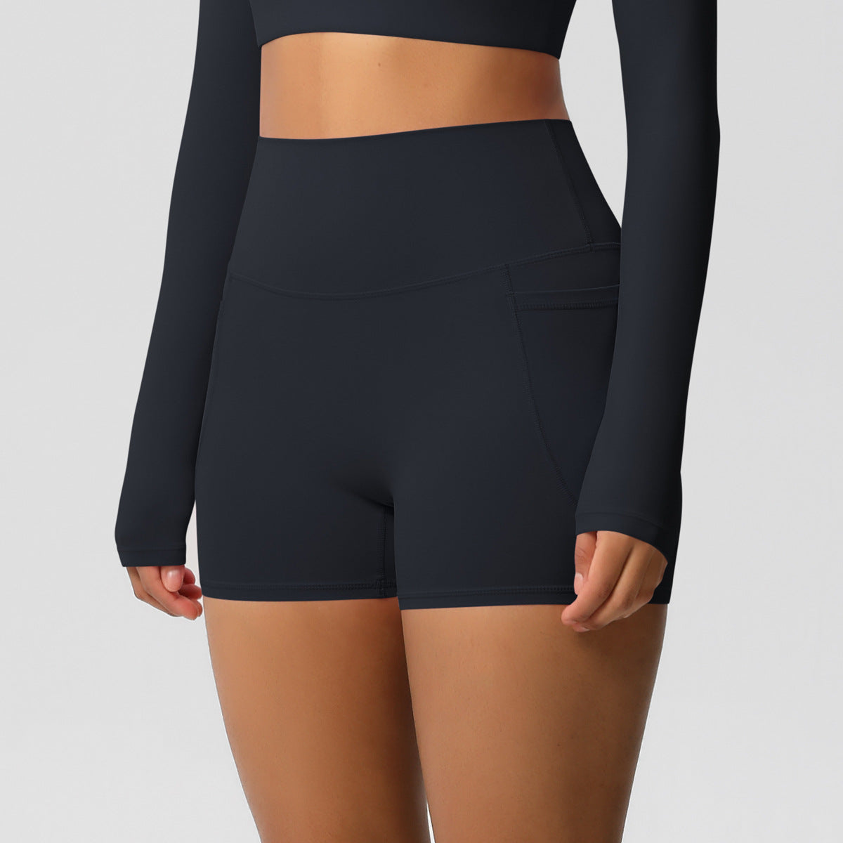 High Waist hot pants with pocket