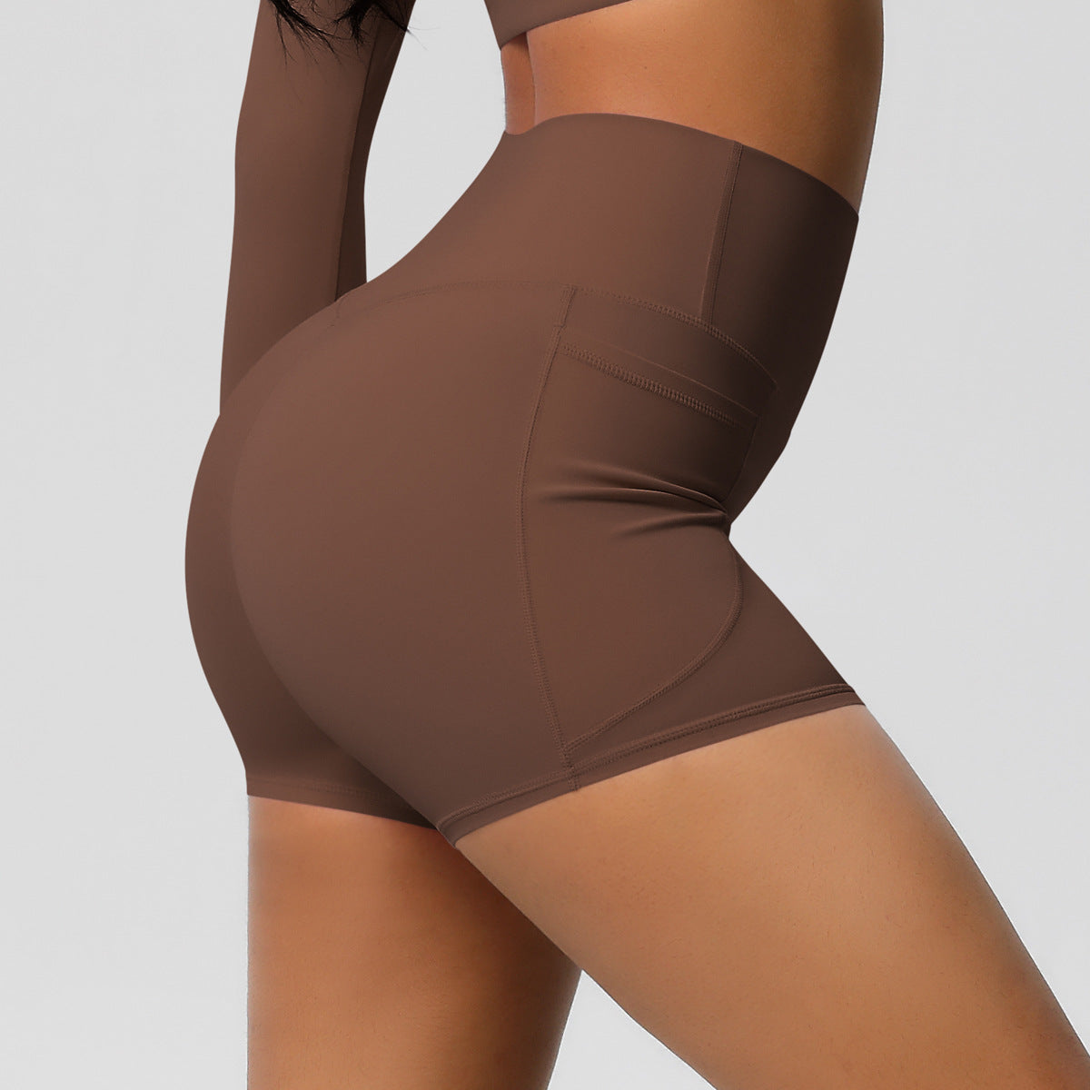 High Waist hot pants with pocket