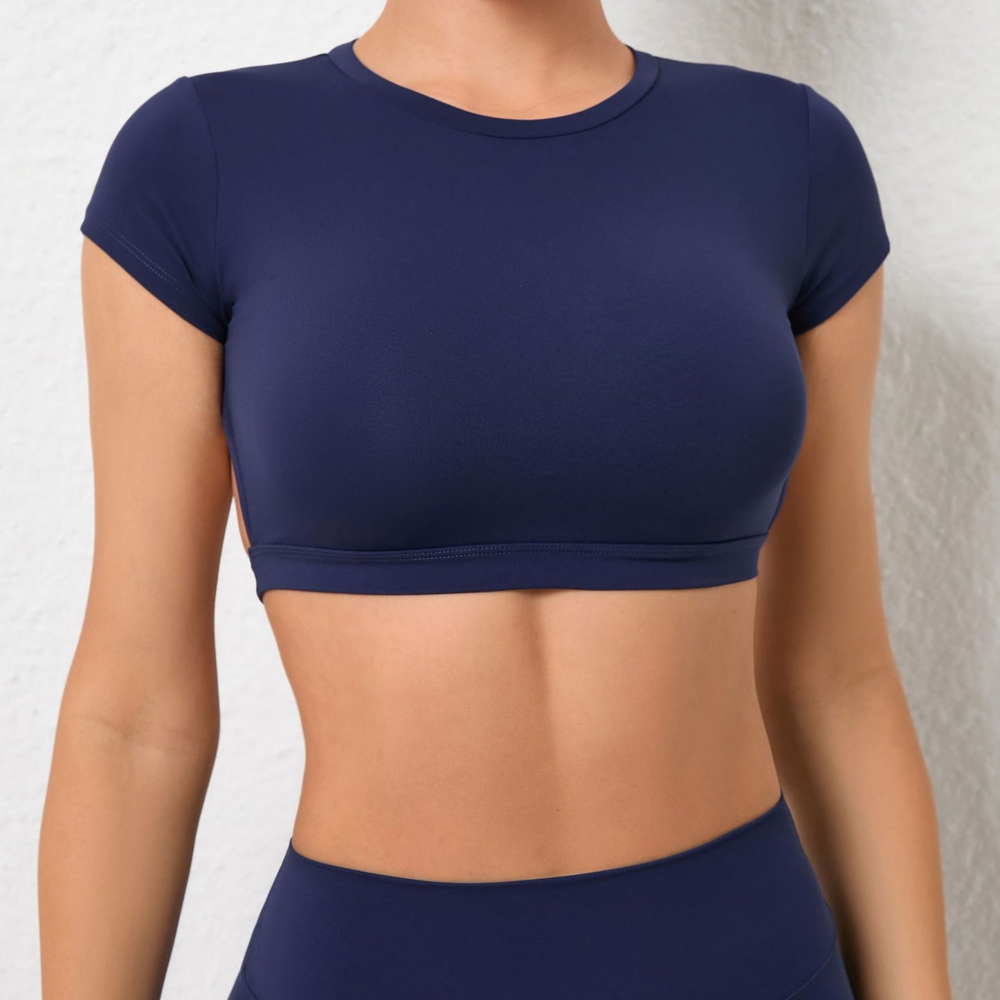 Backless cropped top
