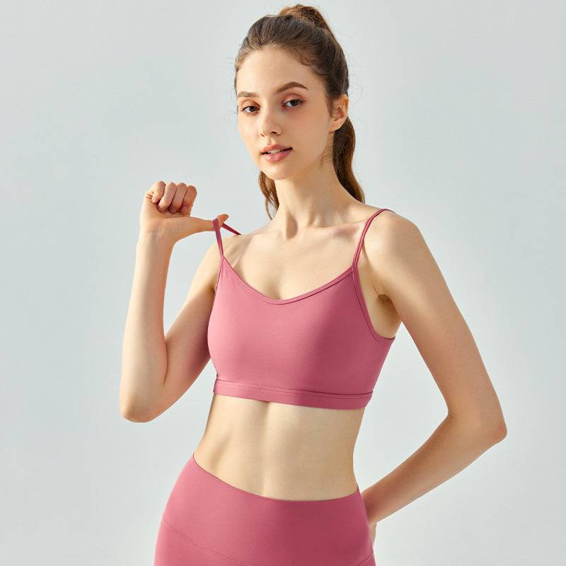 Backless sports bra