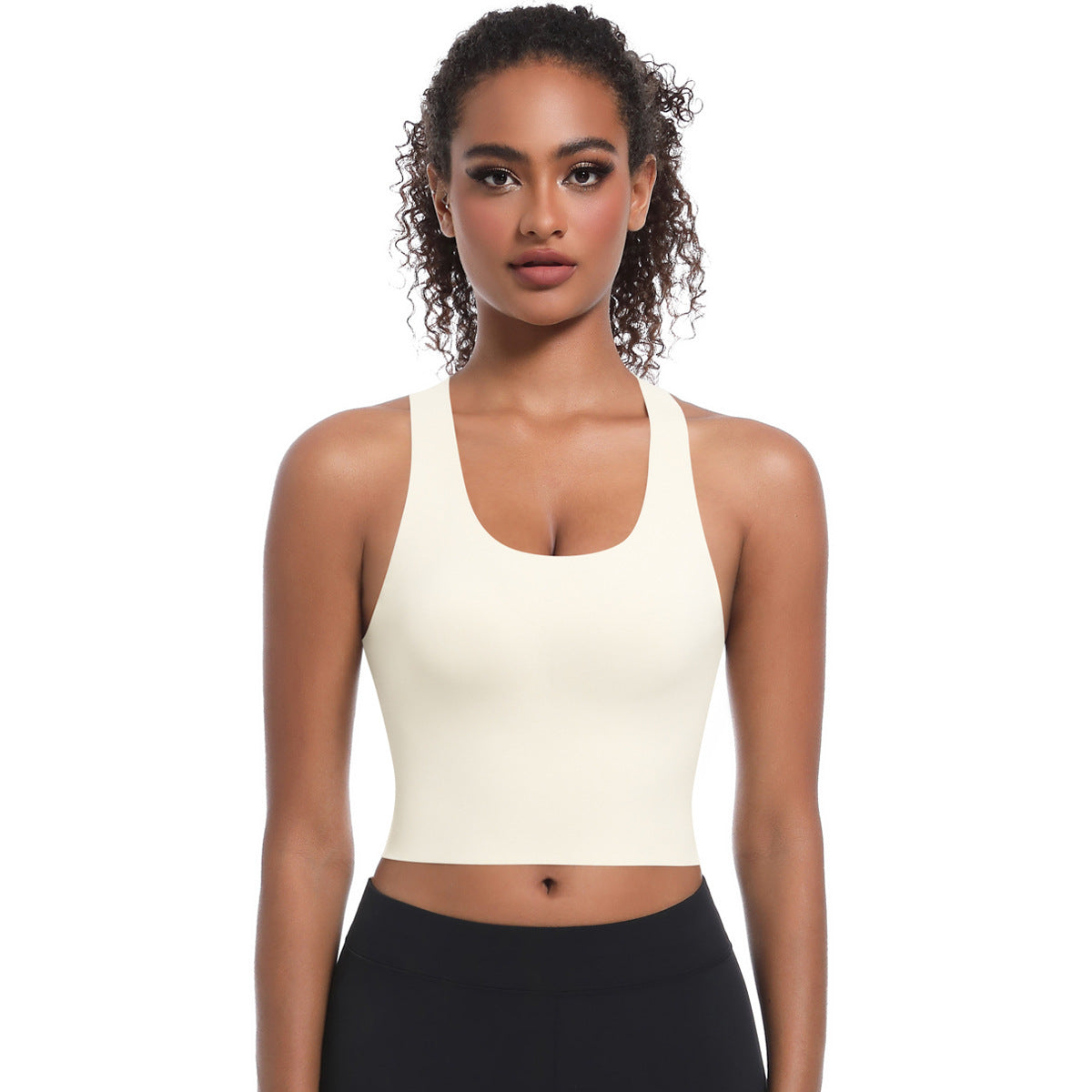 Seamless crossed back vest