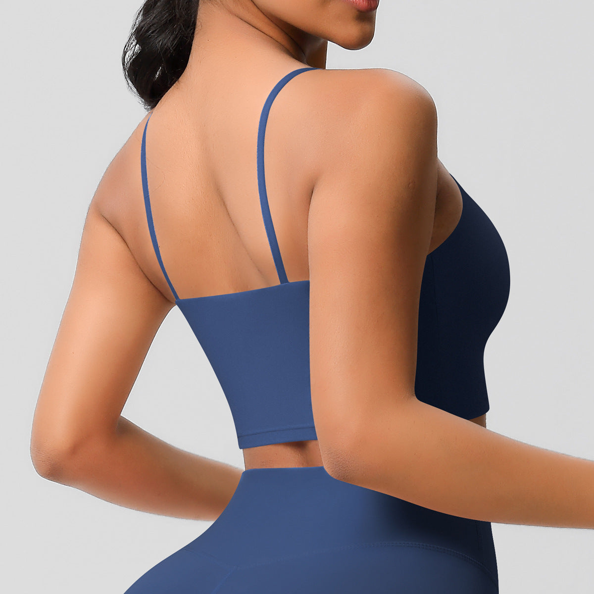 High support cropped vest
