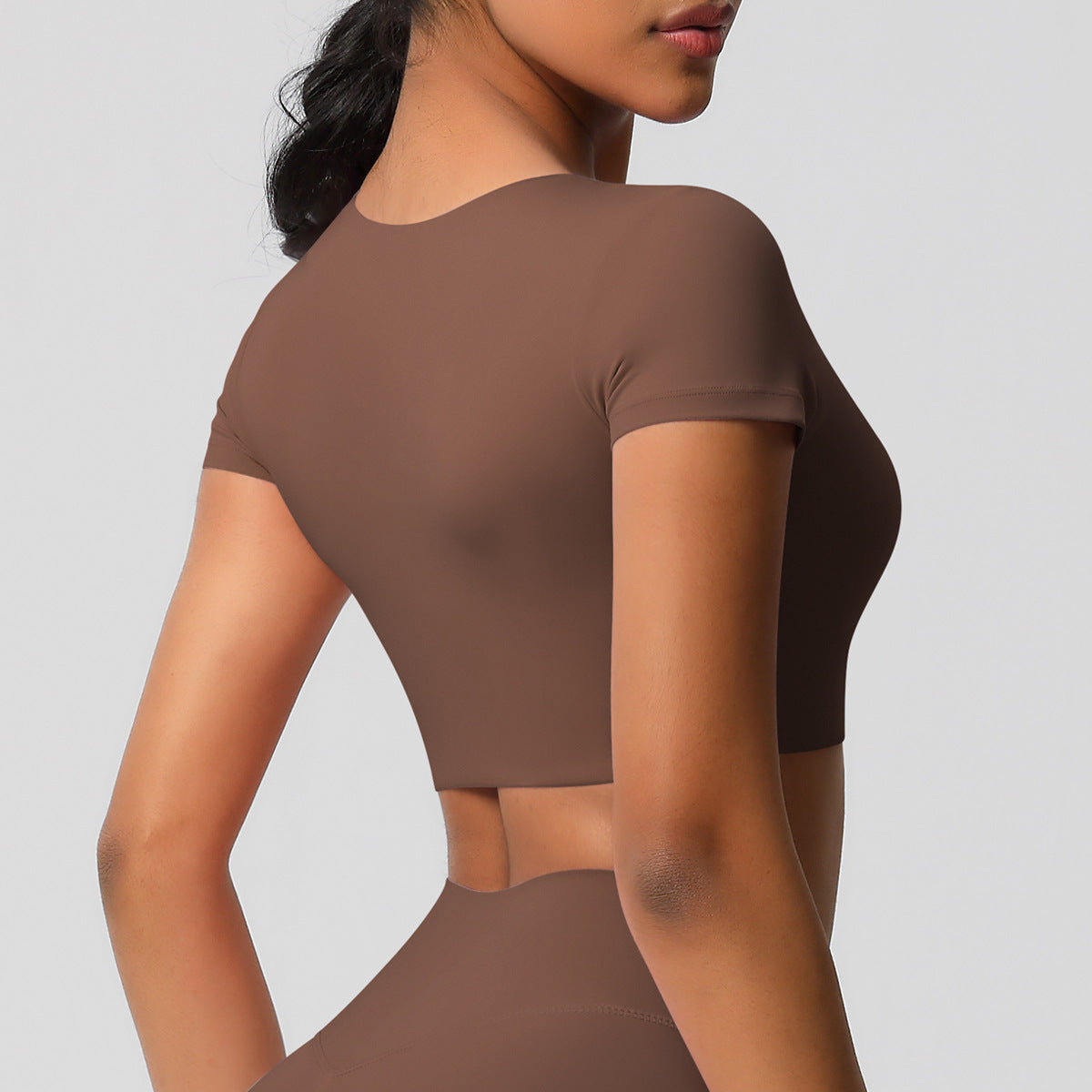 Short sleeve cropped top