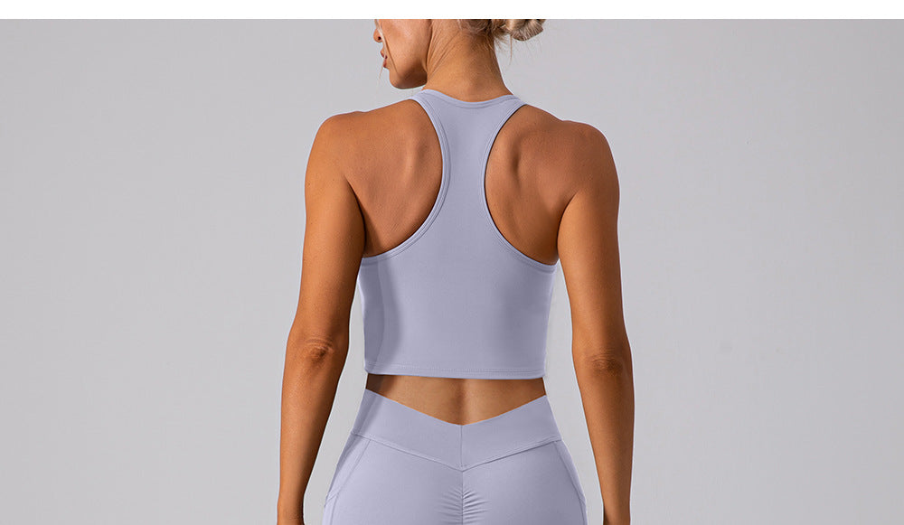 Brushed T back bra