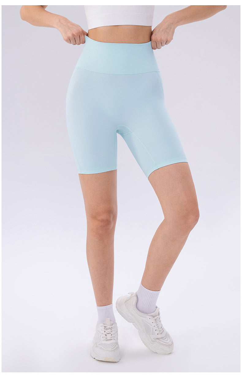 High rise biker shorts