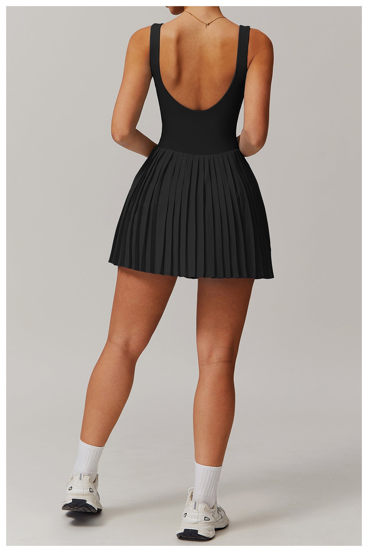 Pleated fitness dress