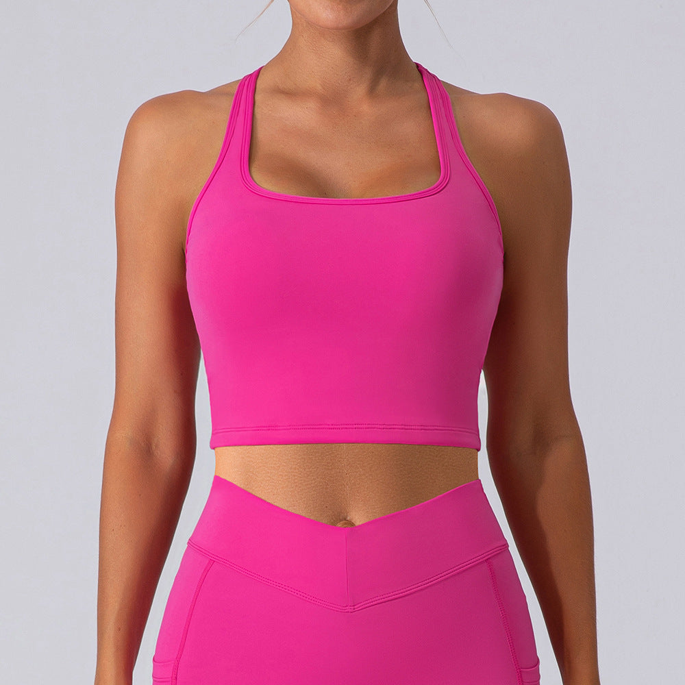 Brushed T back bra
