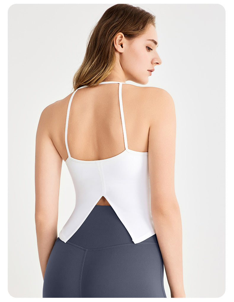 Light support back slit vest