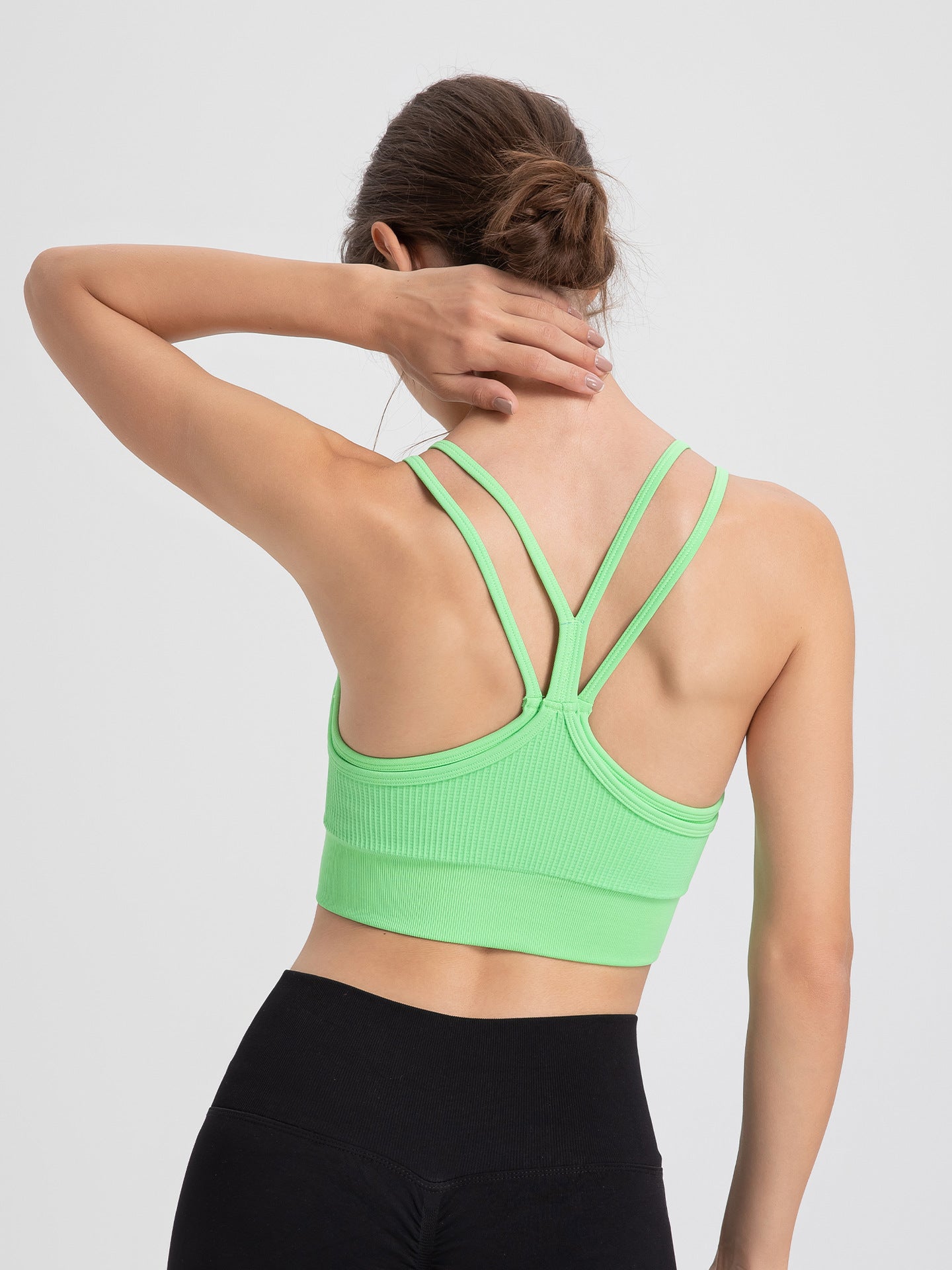 Double strap sports bra