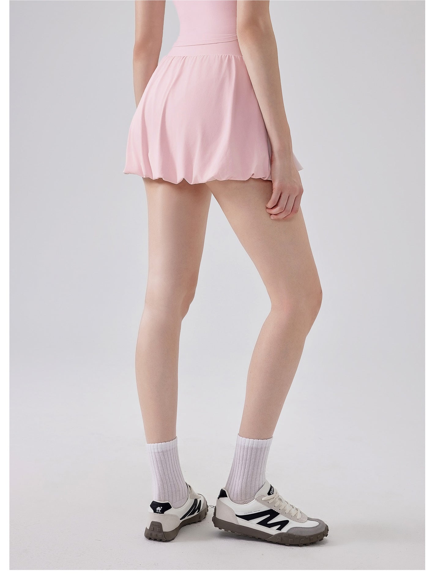 Balloon hem tennis skirt