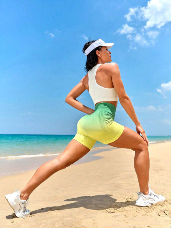 Ombre fitness shorts