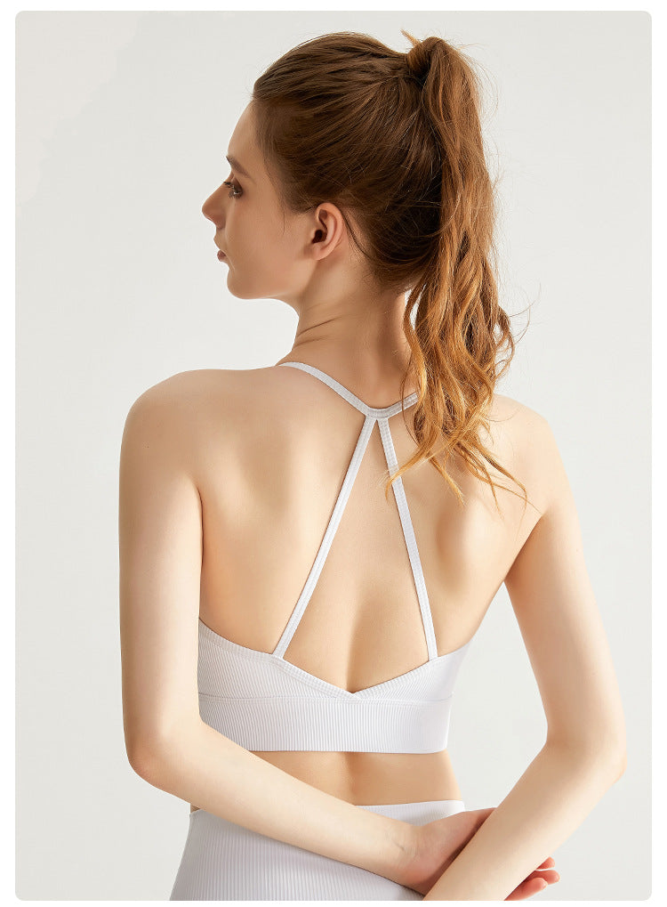 Spaghetti strap sports bra