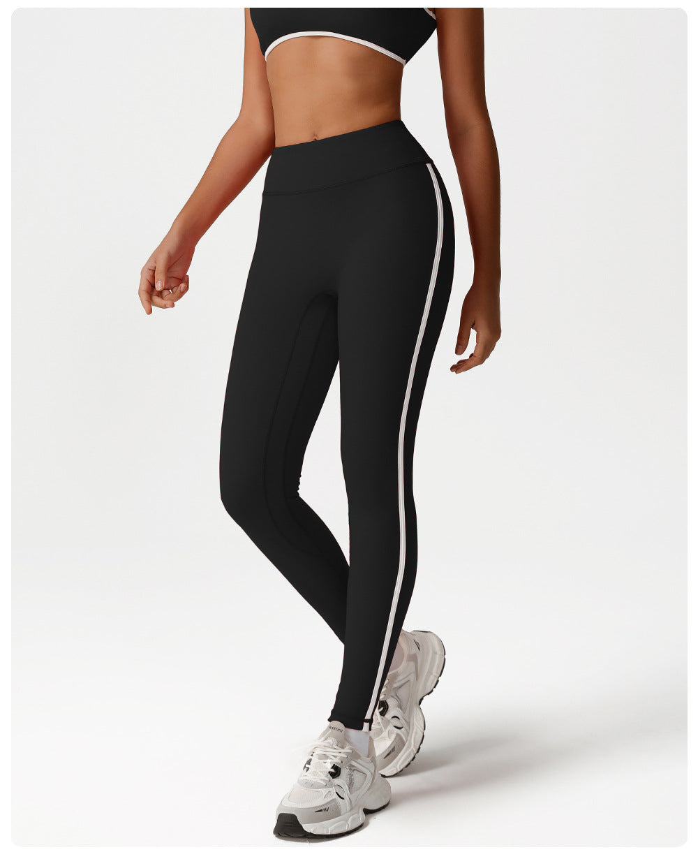 Contrast trim leggings