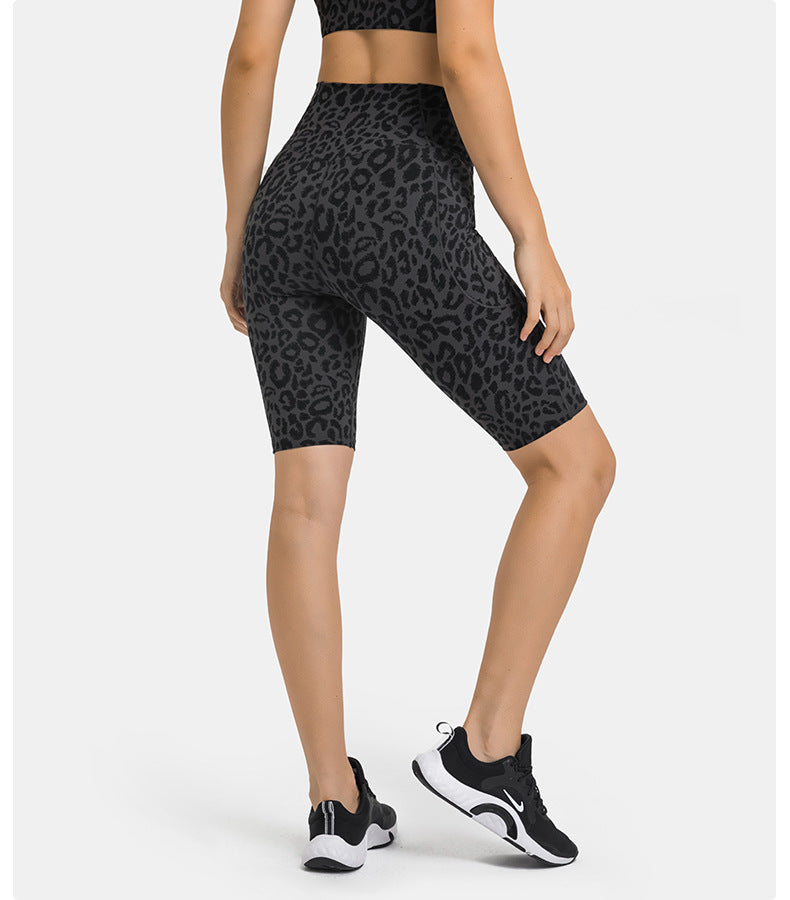 V shape waist cycling shorts
