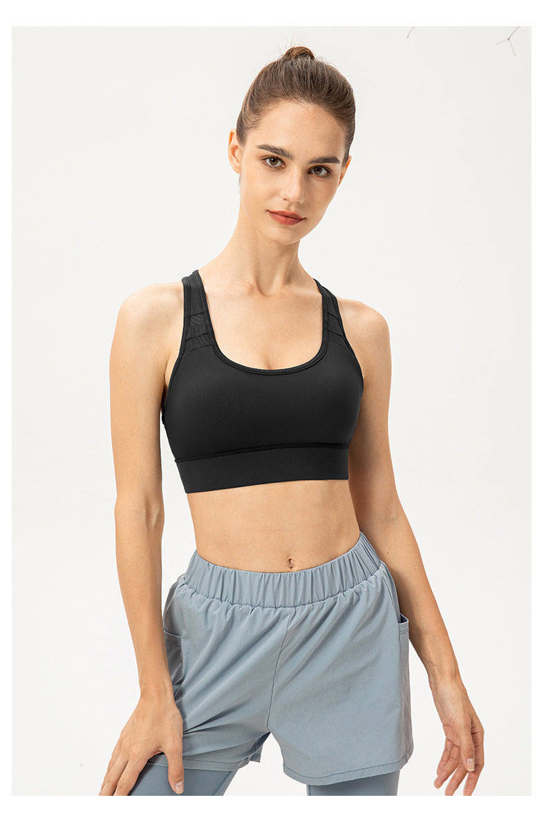 Cut out back sports bra