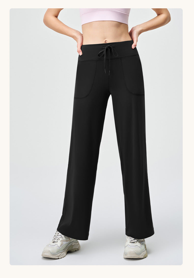 Straight leg trousers
