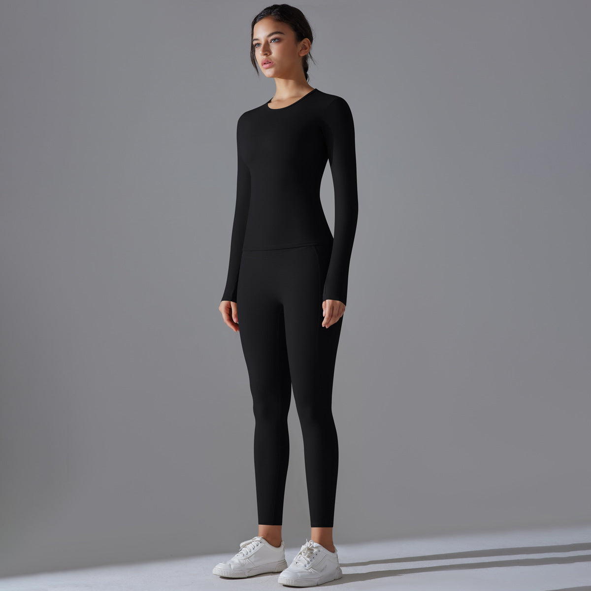 Brushed top and legging set