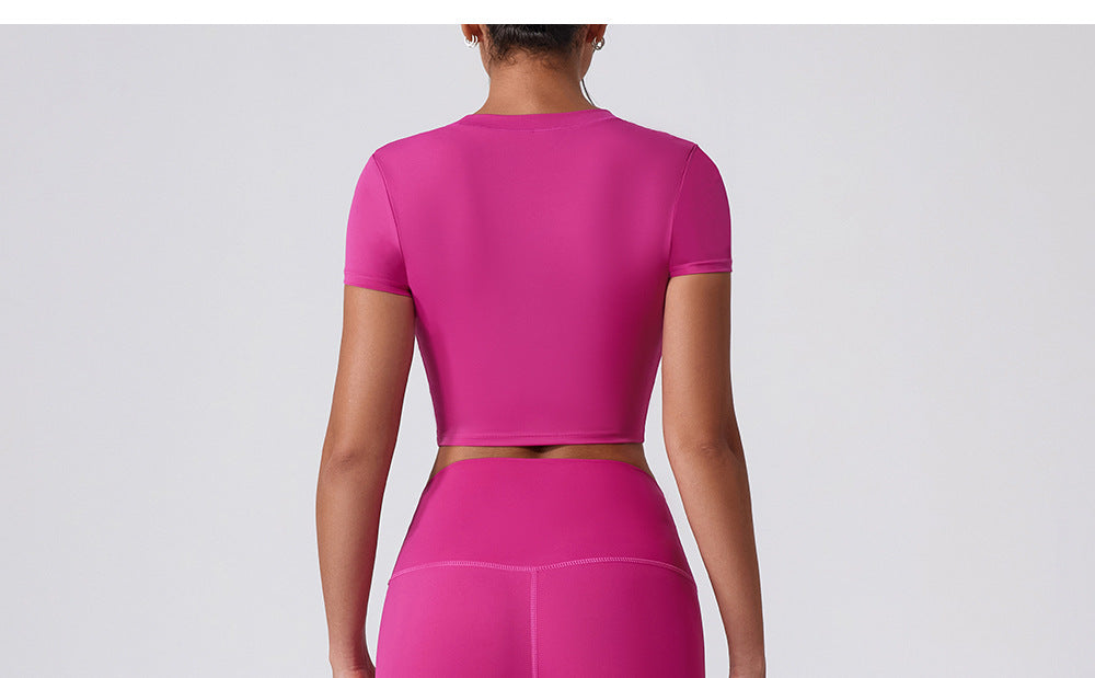 Short sleeve cropped top