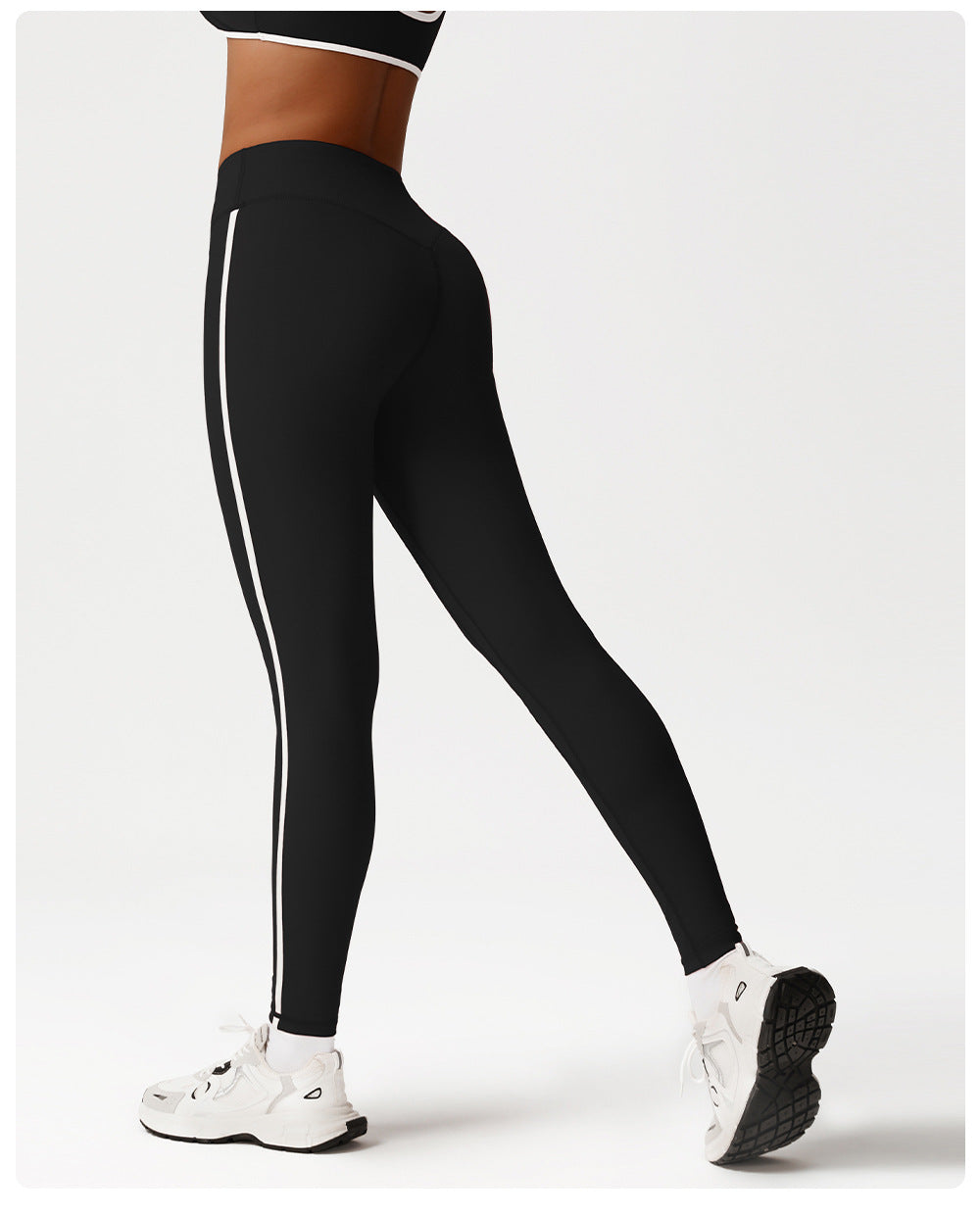 Contrast trim leggings
